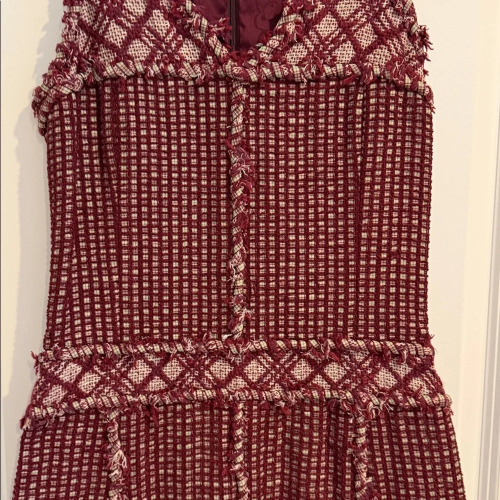 Chanel Burgundy Tweed Dress - Picture 7 of 17